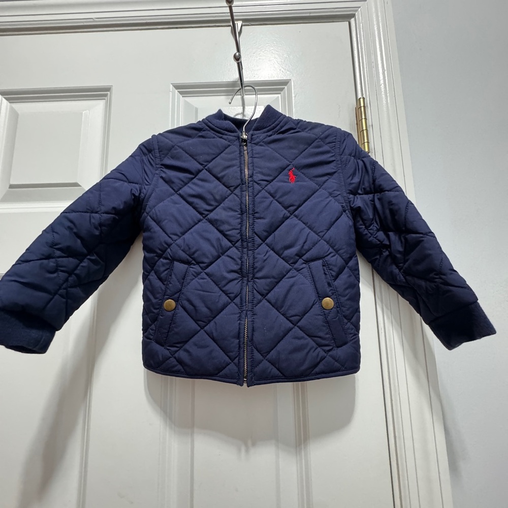 Polo Ralph Lauren size 2 T blue quilted jacket